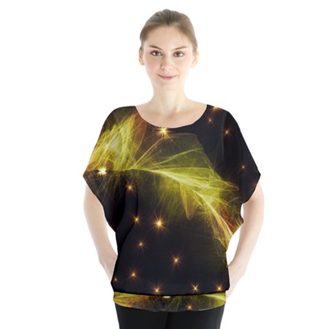 Particles Vibration Line Wave Blouse by Amaryn4rt