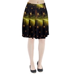 Particles Vibration Line Wave Pleated Skirt