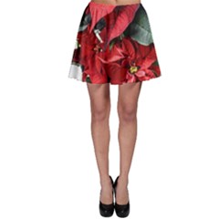 Star Of Bethlehem Star Red Skater Skirt by Amaryn4rt