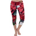 Star Of Bethlehem Star Red Capri Yoga Leggings View1