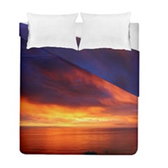 Sunset The Pacific Ocean Evening Duvet Cover Double Side (full/ Double Size)