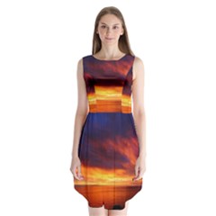 Sunset The Pacific Ocean Evening Sleeveless Chiffon Dress  