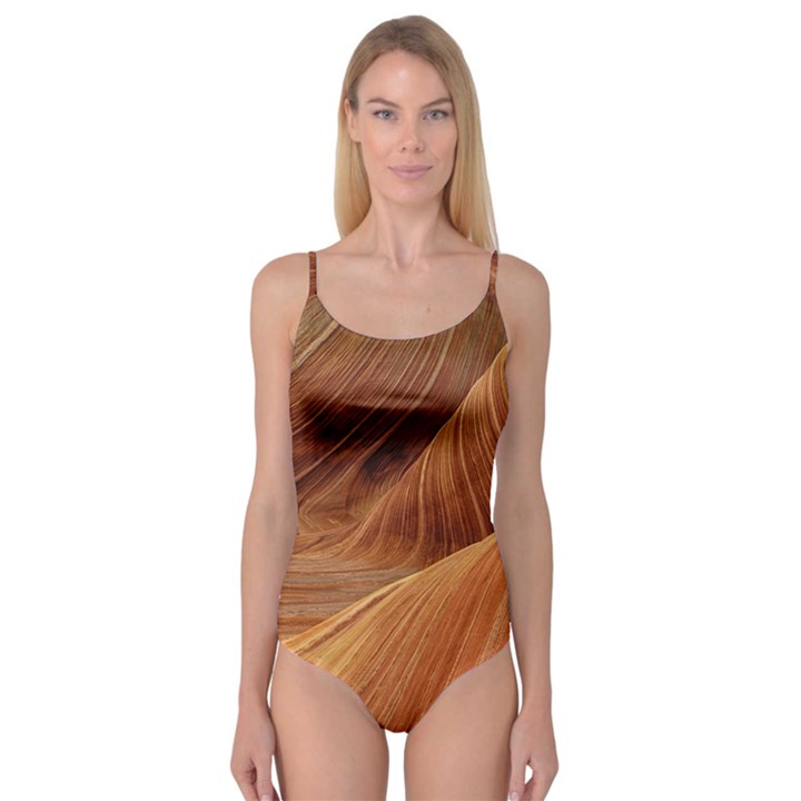 Sandstone The Wave Rock Nature Red Sand Camisole Leotard 