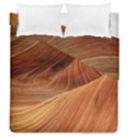 Sandstone The Wave Rock Nature Red Sand Duvet Cover Double Side (Queen Size) View1