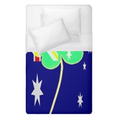 St  Patrick Australia And Ireland Irish Shamrock Australian Country Flag  Duvet Cover (single Size)