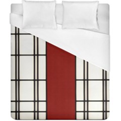 Shoji - Red Duvet Cover (california King Size)