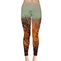 Twilight Sunset Sky Evening Clouds Leggings  by Amaryn4rt