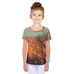 Twilight Sunset Sky Evening Clouds Kids  One Piece Tee