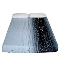 Rain Raindrop Drop Of Water Drip Fitted Sheet (king Size)