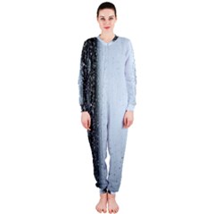 Rain Raindrop Drop Of Water Drip Onepiece Jumpsuit (ladies)  by Amaryn4rt