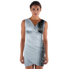 Rain Raindrop Drop Of Water Drip Wrap Front Bodycon Dress