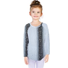 Rain Raindrop Drop Of Water Drip Kids  Long Sleeve Tee