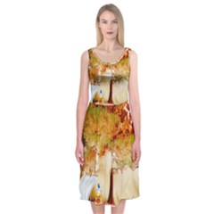 Art Kuecken Badespass Arrangemen Midi Sleeveless Dress