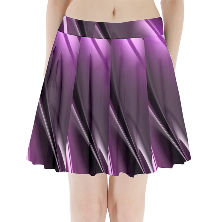 Fractal Mathematics Abstract Pleated Mini Skirt