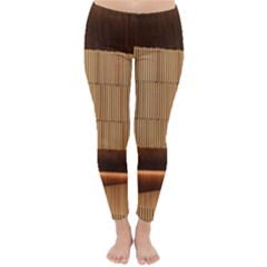 Architecture Art Boxes Brown Classic Winter Leggings by Amaryn4rt