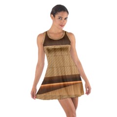 Architecture Art Boxes Brown Cotton Racerback Dress by Amaryn4rt