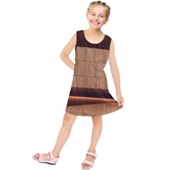 Architecture Art Boxes Brown Kids  Tunic Dress