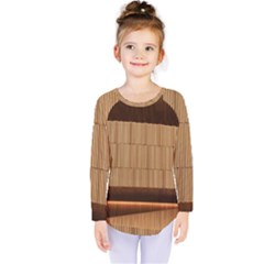 Architecture Art Boxes Brown Kids  Long Sleeve Tee