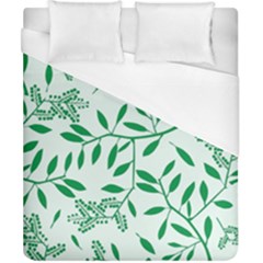 Leaves Foliage Green Wallpaper Duvet Cover (california King Size)