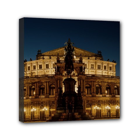 Dresden Semper Opera House Mini Canvas 6  X 6  by Amaryn4rt