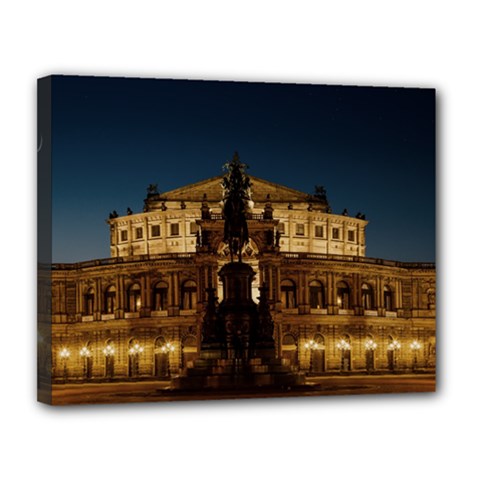 Dresden Semper Opera House Canvas 14  X 11  by Amaryn4rt