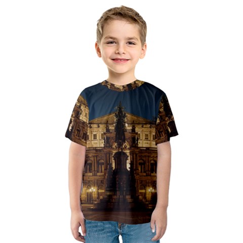 Dresden Semper Opera House Kids  Sport Mesh Tee by Amaryn4rt