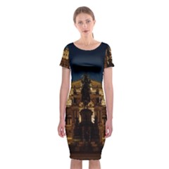 Dresden Semper Opera House Classic Short Sleeve Midi Dress by Amaryn4rt