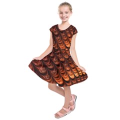 Fractal Mathematics Frax Kids  Short Sleeve Dress