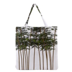 Bamboo Plant Wellness Digital Art Grocery Tote Bag by Amaryn4rt