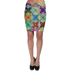 Abstract Pattern Background Design Bodycon Skirt by Amaryn4rt