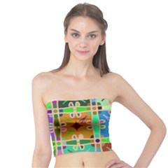 Abstract Pattern Background Design Tube Top by Amaryn4rt