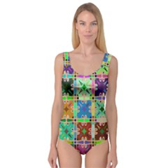 Abstract Pattern Background Design Princess Tank Leotard 