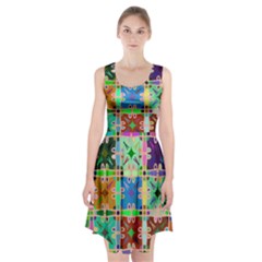 Abstract Pattern Background Design Racerback Midi Dress