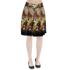 Abundance Of Fruit Severin Roesen Pleated Skirt