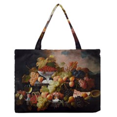 Abundance Of Fruit Severin Roesen Medium Zipper Tote Bag