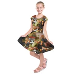 Abundance Of Fruit Severin Roesen Kids  Short Sleeve Dress