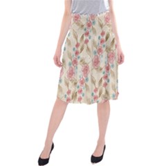 Background Page Template Floral Midi Beach Skirt