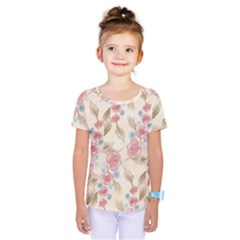 Background Page Template Floral Kids  One Piece Tee