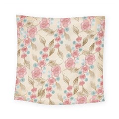 Background Page Template Floral Square Tapestry (small)