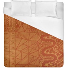 Burnt Amber Orange Brown Abstract Duvet Cover (king Size)