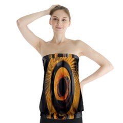 Fractal Mathematics Abstract Strapless Top