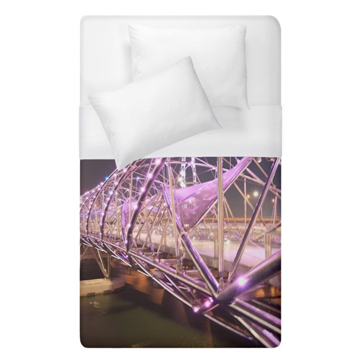 Helixbridge Bridge Lights Night Duvet Cover (Single Size)