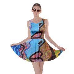 Graffiti Wall Color Artistic Skater Dress by Amaryn4rt