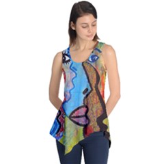 Graffiti Wall Color Artistic Sleeveless Tunic by Amaryn4rt