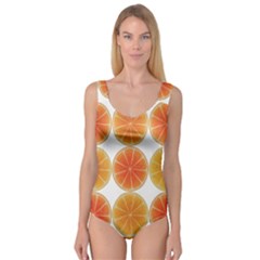 Orange Discs Orange Slices Fruit Princess Tank Leotard 