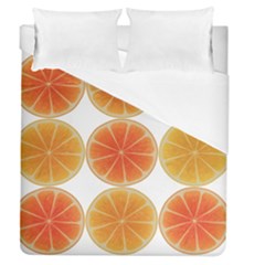 Orange Discs Orange Slices Fruit Duvet Cover (queen Size)