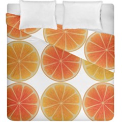 Orange Discs Orange Slices Fruit Duvet Cover Double Side (king Size)