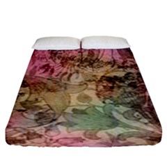 Texture Background Spring Colorful Fitted Sheet (king Size)