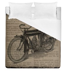 Vintage Collage Motorcycle Indian Duvet Cover (queen Size)