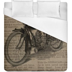 Vintage Collage Motorcycle Indian Duvet Cover (king Size)